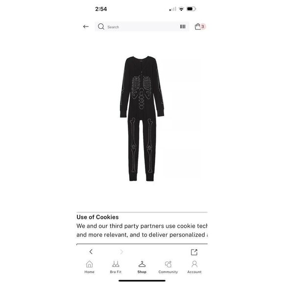 Victoria Secret PINK jumper Pajamas bling skeleton diamanté rhinestone  xxl nwt - Picture 3 of 4